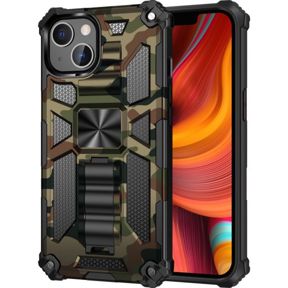Coque iPhone 13 Pro Camouflage Militaire Fonction Support