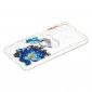 Coque Samsung Galaxy A32 5G fleurs et papillons bleus avec anneau