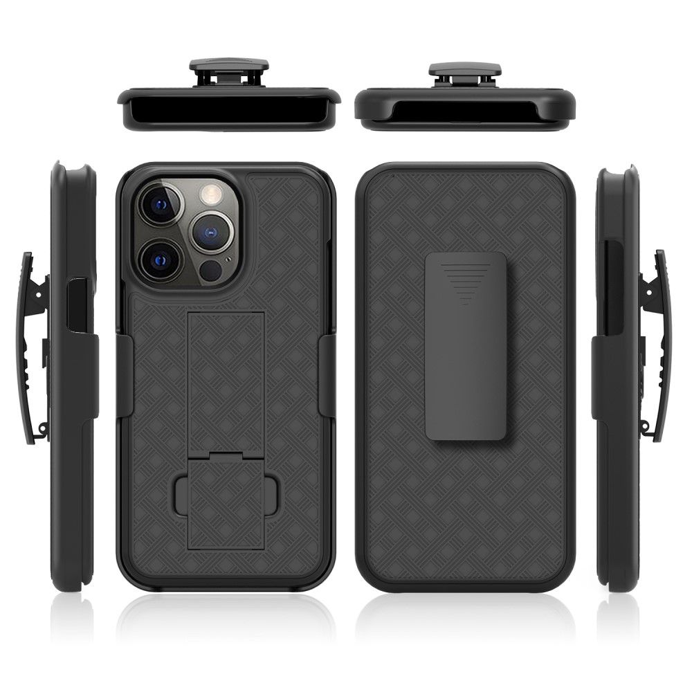 Coque iPhone 13 Pro intégrale avec clip ceinture