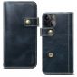 Housse iPhone 13 mini cuir vintage coutures