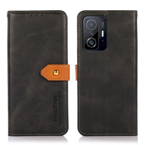 Housse Xiaomi 11T / 11T Pro KHAZNEH Bicolore simili cuir