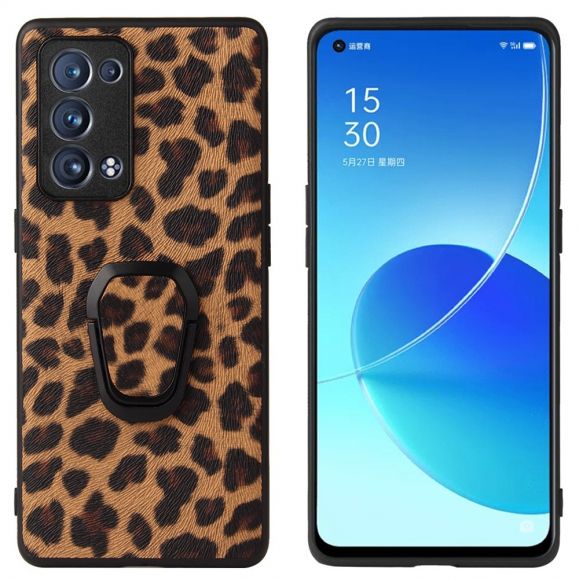 Coque Oppo Reno 6 Pro 5G Léopard fonction support