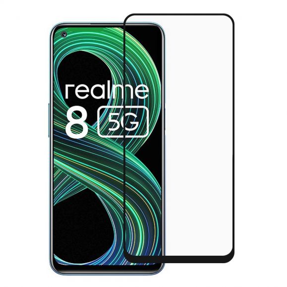 Protection d’écran Realme 8 5G en verre trempé full size