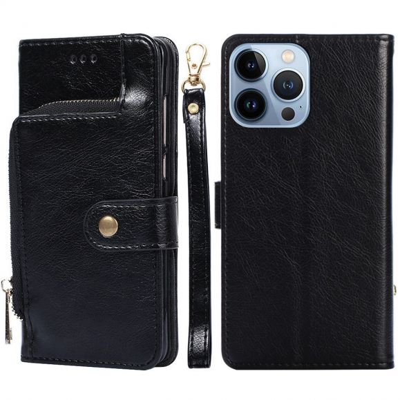 Housse iPhone 13 Pro Max Porte-monnaie simili cuir