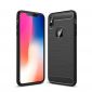 Coque iPhone XS Max flexible effet brossé