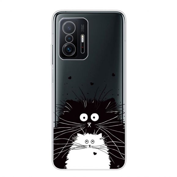 Coque Xiaomi 11T / 11T Pro chats noir et blanc