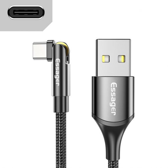 ESSAGER - Câble USB type C Charge rapide et Synchro (2M)