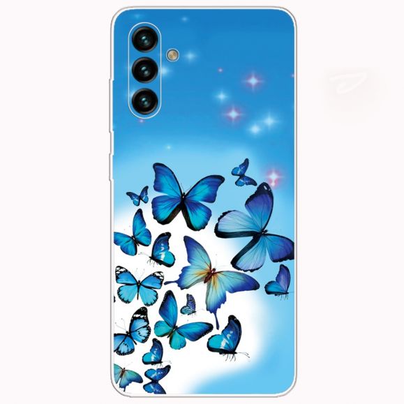 Coque Samsung Galaxy A13 5G / 04s Papillons Bleus