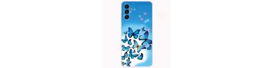 Coque Samsung Galaxy A13 5G / 04s Papillons Bleus