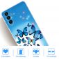 Coque Samsung Galaxy A13 5G Papillons Bleus