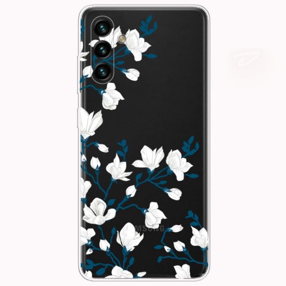 Coque Samsung Galaxy A13 5G fleurs blanches 2