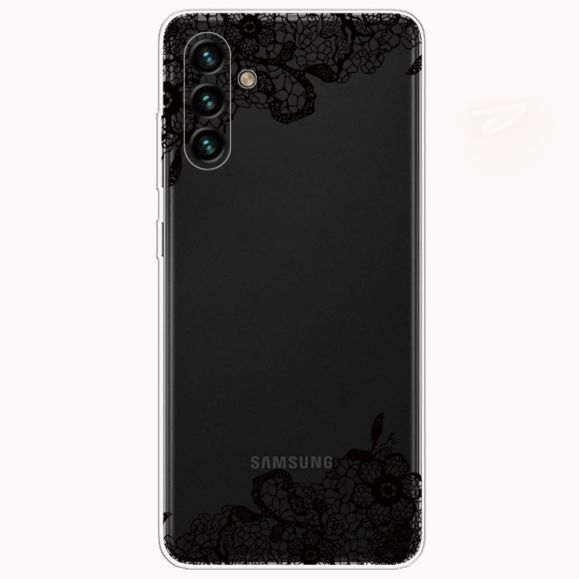 Coque Samsung Galaxy A13 5G fleur dentelle