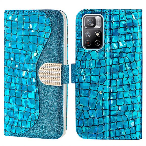 Housse Xiaomi Poco M4 Pro 5G Luxury Croco Paillettes