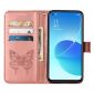 Housse Oppo Reno 6 5G Papillon Fleur Porte-Cartes