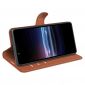 Housse portefeuille style cuir pour Sony Xperia Pro-I