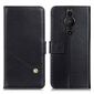 Housse Sony Xperia Pro-I Rabat simili cuir avec rivet