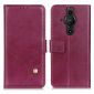 Housse Sony Xperia Pro-I Rabat simili cuir avec rivet