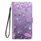 Housse Samsung Galaxy S21 FE 5G Illustration fleurs violettes