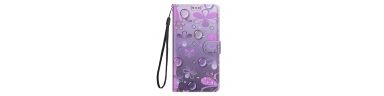 Housse Samsung Galaxy S21 FE 5G Illustration fleurs violettes