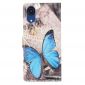 Housse Samsung Galaxy A03 Core Papillon Bleu
