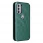 Housse Motorola Moto G31 / G41 simili cuir fibre de carbone