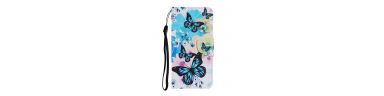 Housse Vivo Y21 / Y21s / Y33s Fleurs papillons bleus