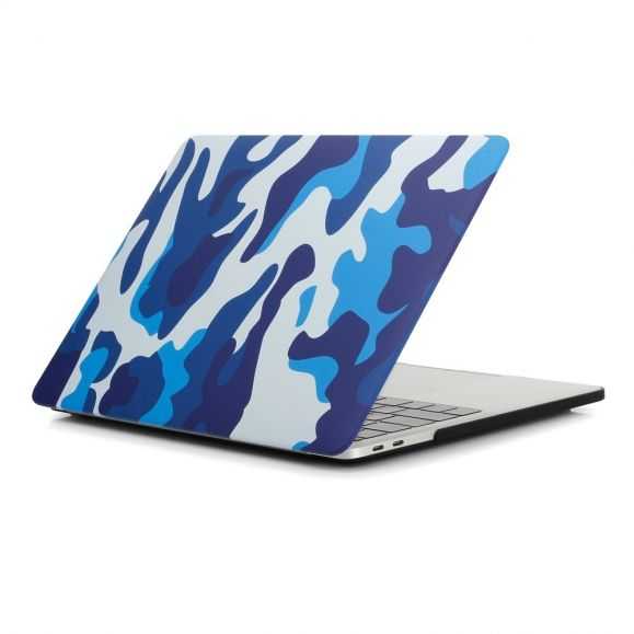 Coque MacBook Pro 13 / Touch Bar Camouflage Militaire - Bleu