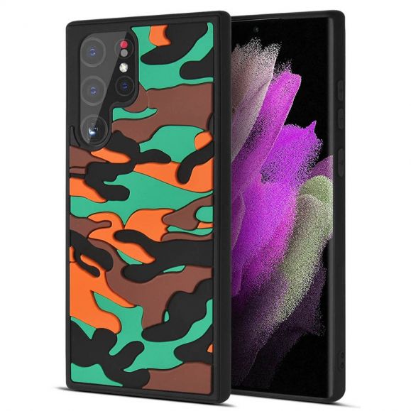 Coque Samsung Galaxy S22 Ultra 5G Rugged Camouflage Militaire