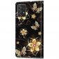 Housse Samsung Galaxy A53 5G Papillons et fleurs dorées