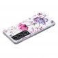 Coque Samsung Galaxy S22 Plus 5G silicone fleur violette