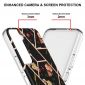 Coque Samsung Galaxy S22 Plus 5G marbre et fleurs