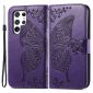 Housse Samsung Galaxy S22 Ultra 5G Papillon Relief