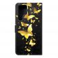 Housse Samsung Galaxy S22 Ultra 5G illustration papillons dorés