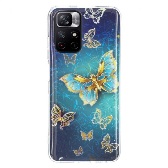 Coque Poco M4 Pro 5G silicone Papillons