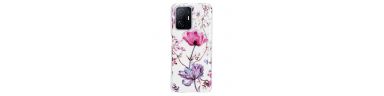 Coque Xiaomi 11T / 11T Pro silicone fleur violette