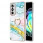 Coque Motorola Edge 20 Marbre avec bague fonction support