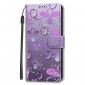 Housse Samsung Galaxy S22 Ultra 5G Illustration fleurs violettes