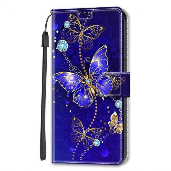 Housse Samsung Galaxy S22 Ultra 5G Papillon violet