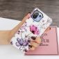 Coque Xiaomi 11 Lite 5G NE, Mi 11 Lite 4G, 5G silicone fleur violette