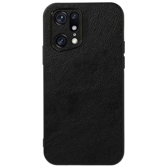 Coque Oppo Find X5 Pro Aspect Cuir Rétro