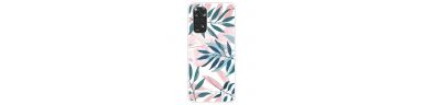 Coque Xiaomi Redmi Note 11 / 11S Feuilles Vertes et Roses