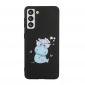 Coque Samsung Galaxy S22 5G Hippopotame à lanière