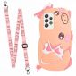 Coque Samsung Galaxy A53 5G Cochon 3D avec sangle