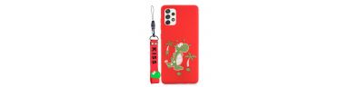 Coque Samsung Galaxy A53 5G illustration dinosaure à lanière