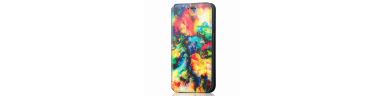 Housse iPhone 13 Pro Rabat Flip Nuage iridescent