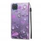 Housse Samsung Galaxy A12 / M12 Illustration fleurs violettes