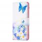 Housse Motorola Moto E40 / E30 / E20 papillon et marguerites