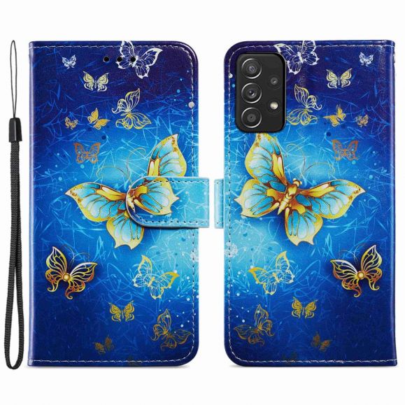 Housse Samsung Galaxy A53 5G Golden Butterfly