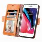 Housse iPhone SE 2022 / 2020 / 8 / 7 simili cuir avec trous