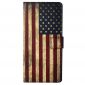 Housse Samsung Galaxy M23 5G Drapeau Américain Vintage